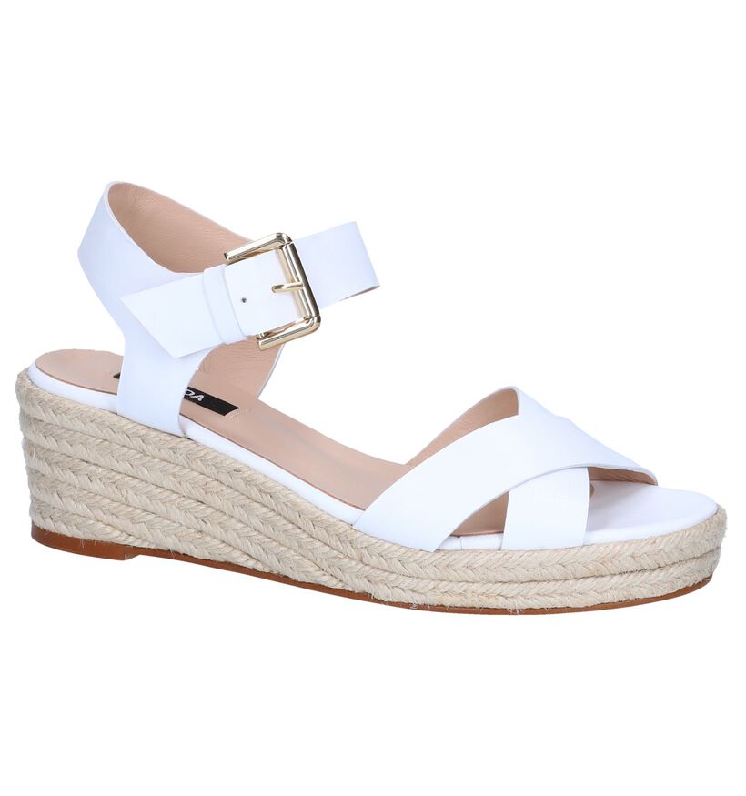 Witte Sandalen Zinda in leer (264414)