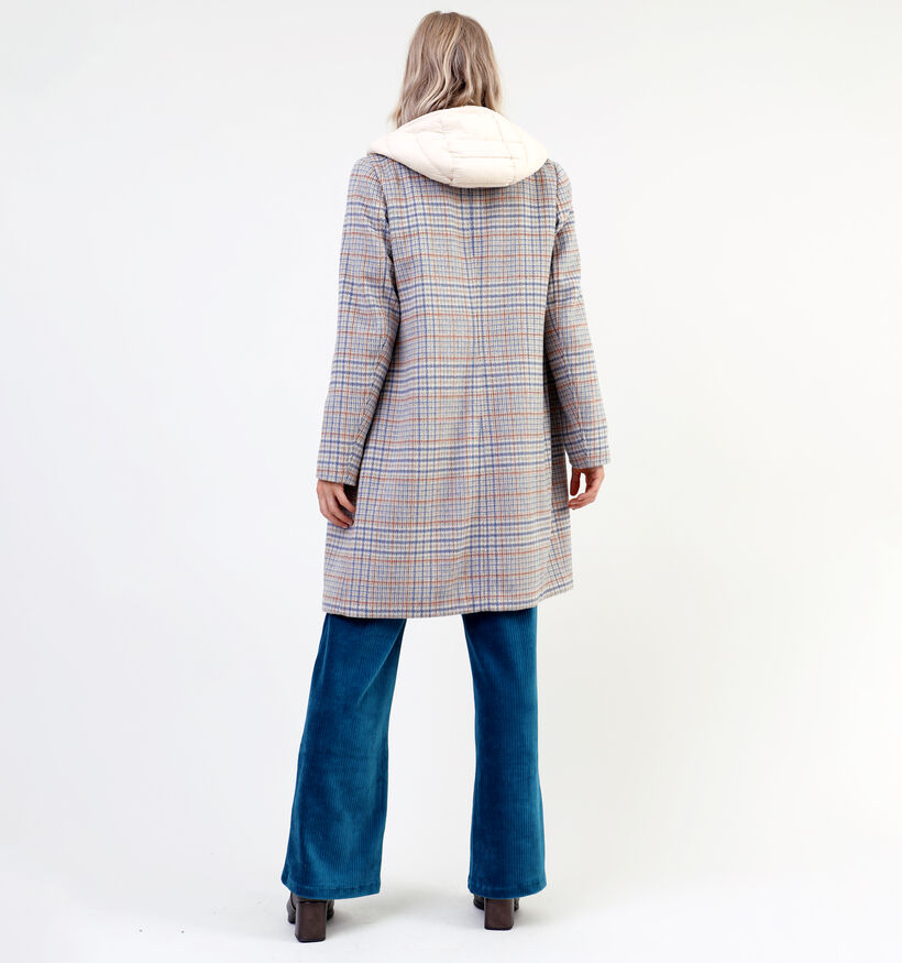 comma casual identity Manteaux à carreaux en Brun pour femmes (332032)