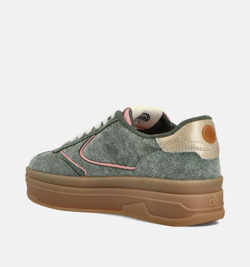 Scotch & Soda Minny Groene Sneakers voor dames (359420) - geschikt voor steunzolen