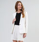 JDY Petra Blazer en lin en Blanc pour femmes (342185)