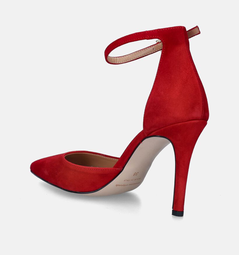 Laurent David Rode Pumps met gespje voor dames (358615)