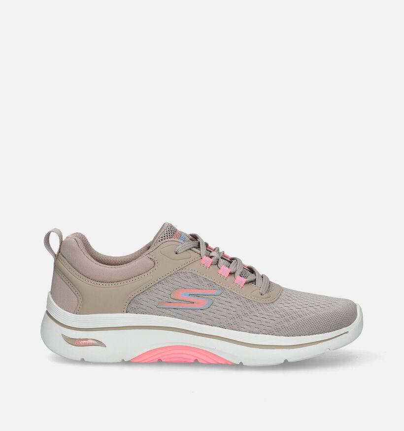 Skechers Go Walk Arch Fit 2.0 Delora Taupe Sneakers voor dames (335497) - geschikt voor steunzolen