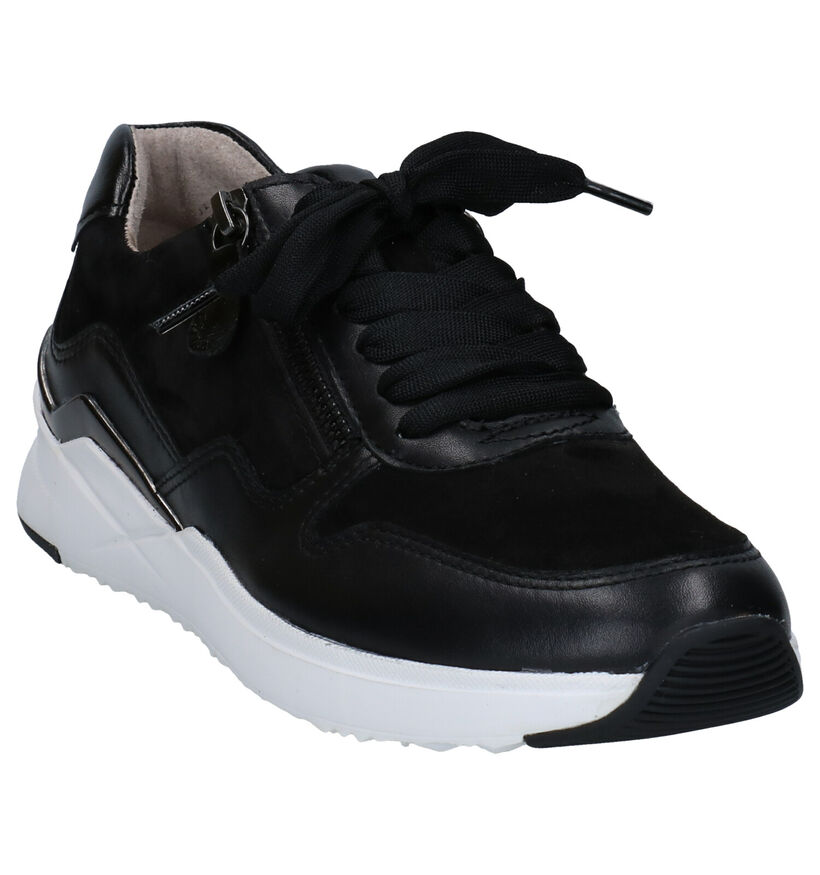 Gabor Best Fitting Chaussures à Lacets en Noir en cuir (283535)