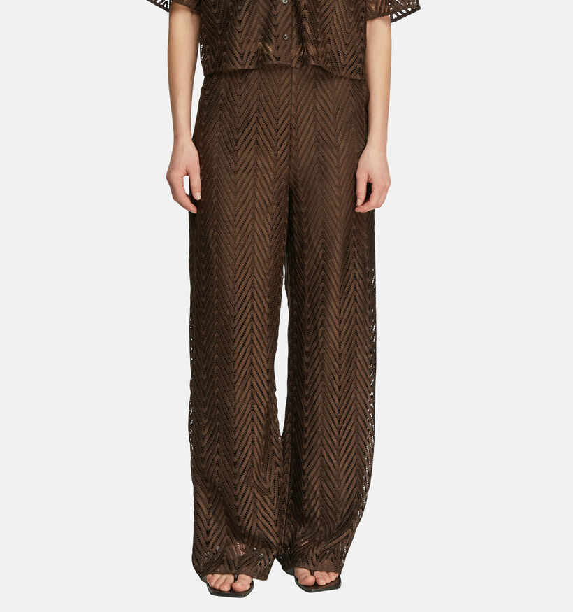 comma Donkerbruine Broek voor dames (373151)