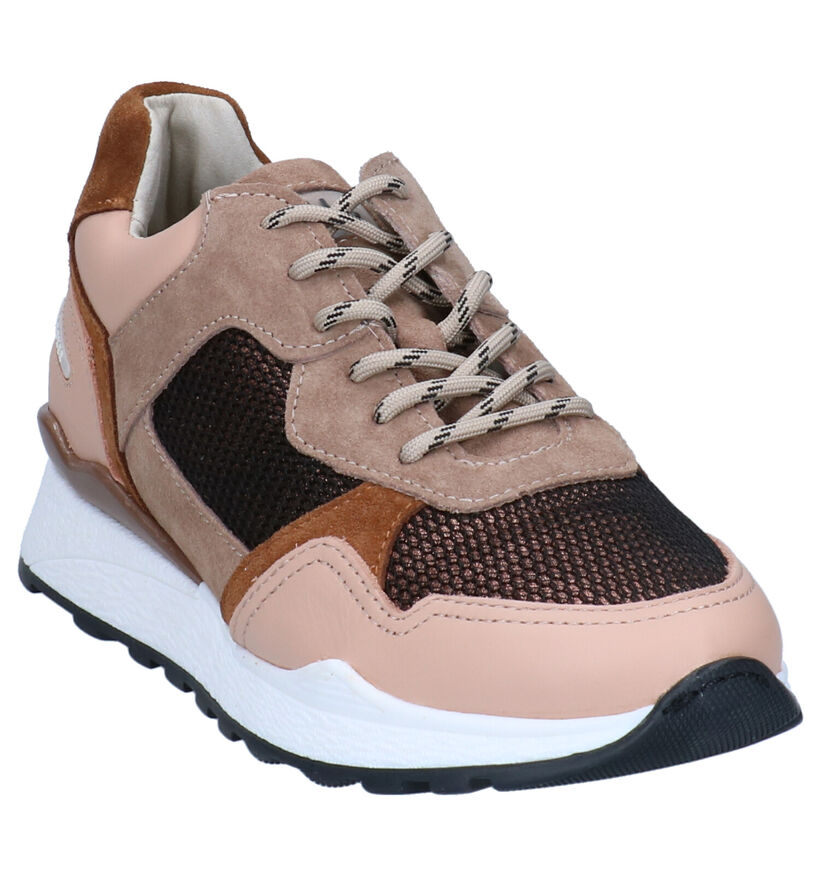 Bullboxer Taupe Sneakers in daim (298792)