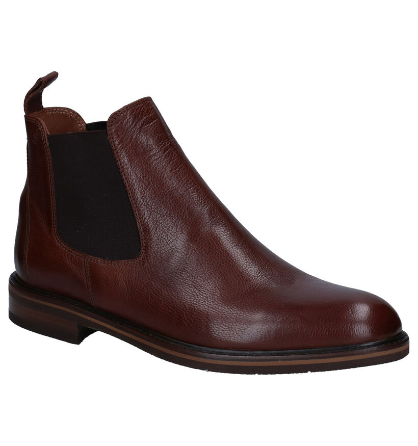 Ambiorix Flemming Chelsea Boots en Cognac en cuir (300715)