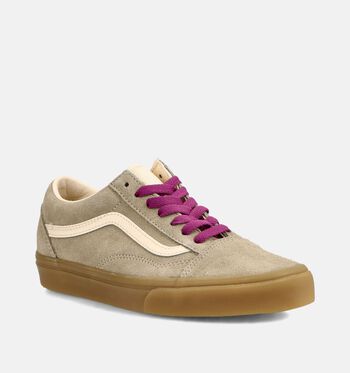 Vans Old Skool Low Baskets Black/White/Black/ White/Black/Leopard/Pop Brown/ Pink/pop lace incense brown/purple