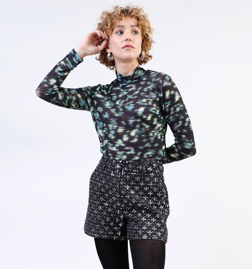 comma casual identity Zwart T-shirt voor dames (333891)