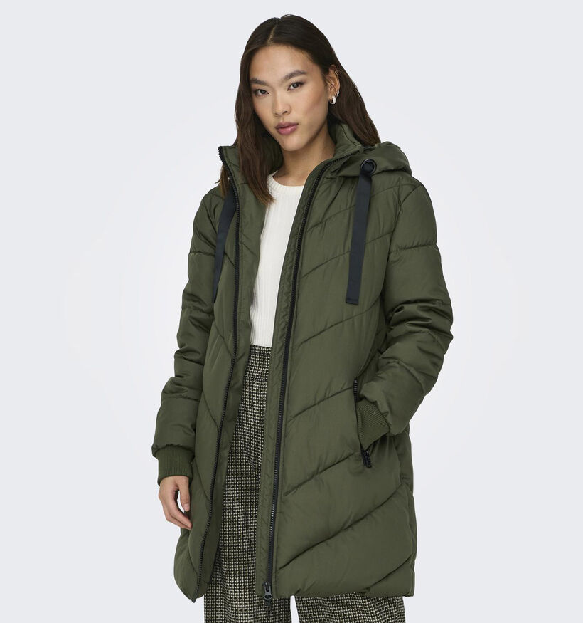 JDY Skylar Kaki Puffer jas voor dames (344168)