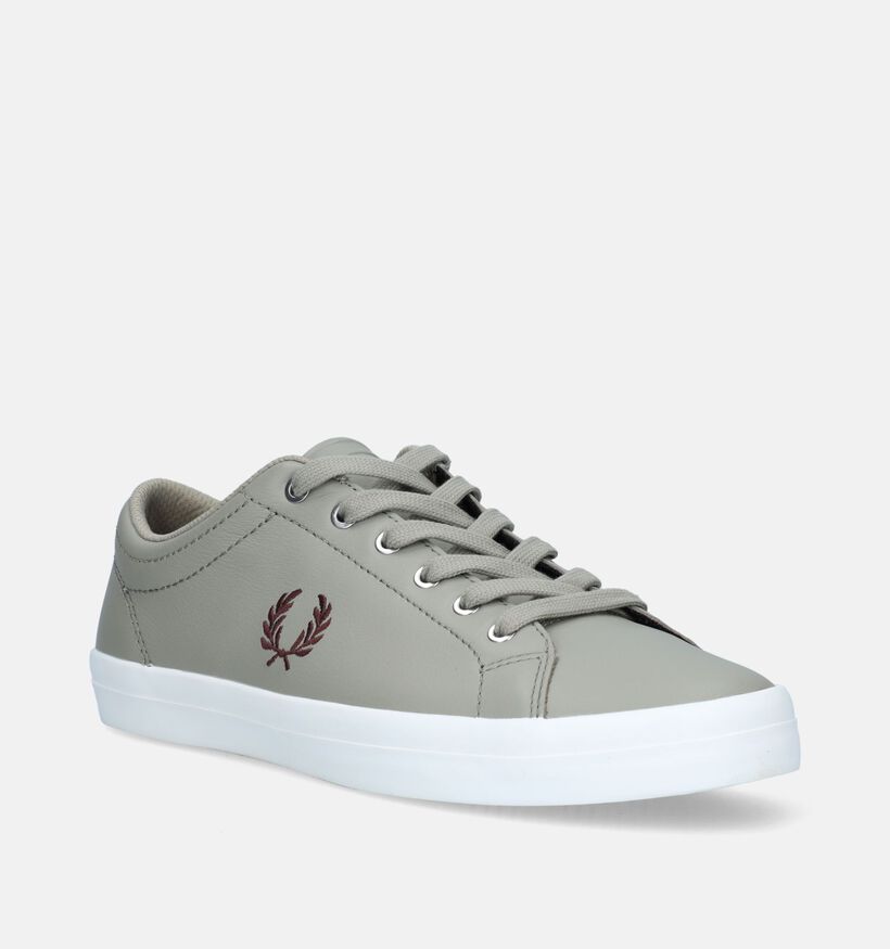 Fred Perry Baseline Chaussures à lacets en Vert pour hommes (336288)