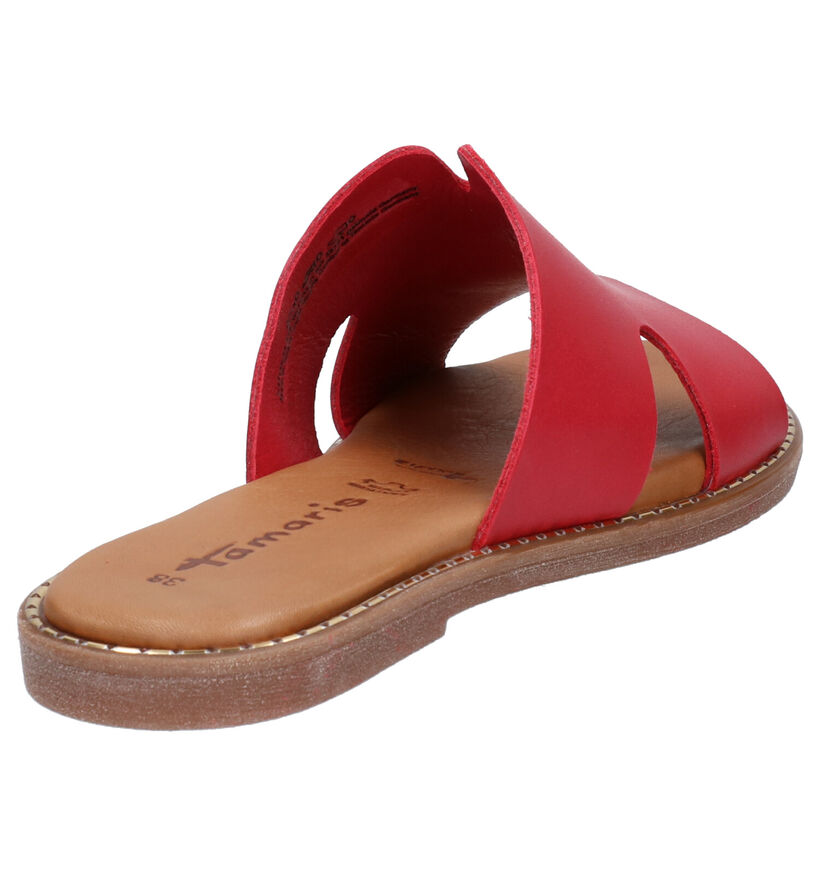 Tamaris TOUCH it Kaki Slippers in leer (270155)