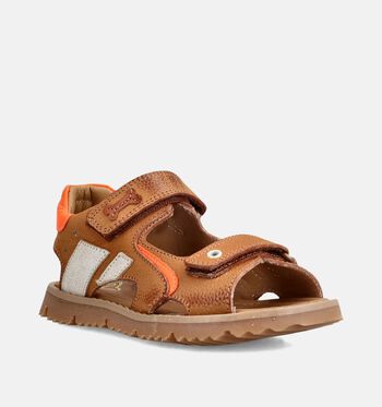 STONES and BONES Sandales Cognac/Bleu