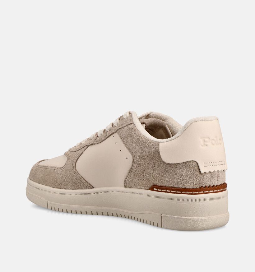 Polo Ralph Lauren Mastercourt Chaussures plates en Blanc pour hommes (369550) - pour semelles orthop&eacute;diques