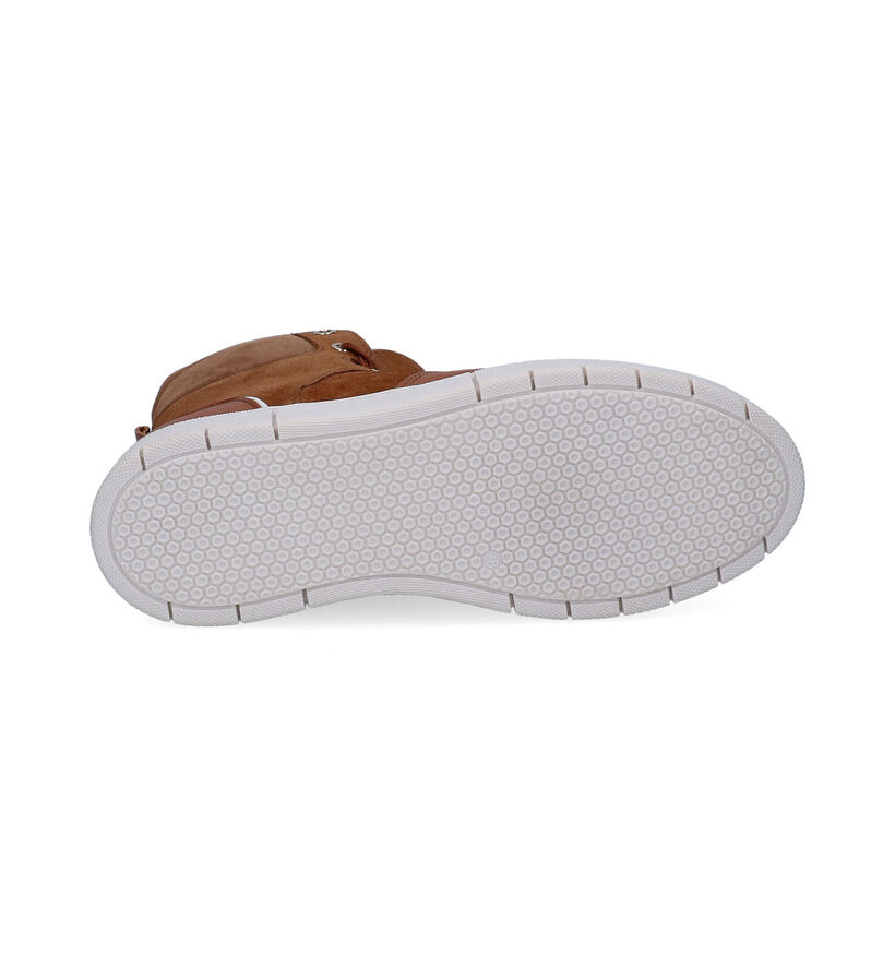 Scapa River Baskets hautes en Cognac pour femmes (297909) - pour semelles orthopédiques