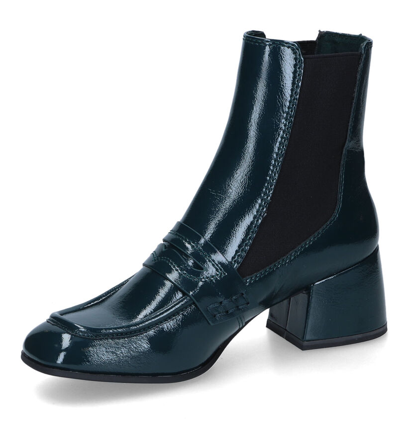 Tamaris Bottines à talons en Vert foncé en simili cuir (315440)