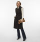 Vero Moda Fortuneaya Donkerbruine Mouweloze Lange Jas voor dames (377544)