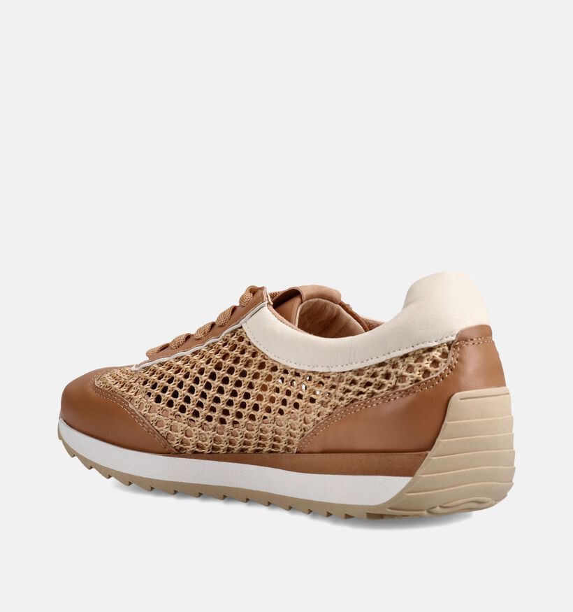 Softwaves Bruine Sneakers voor dames (373390) - geschikt voor steunzolen