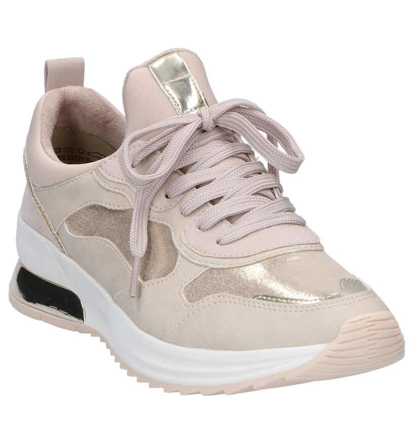 Tamaris Beige Sneakers in kunstleer (269802)