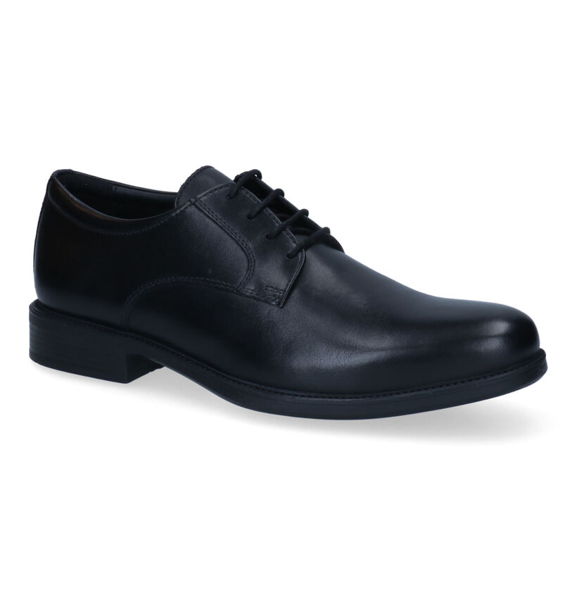 Geox Carnaby Chaussures habillées en Noir en cuir (317556)