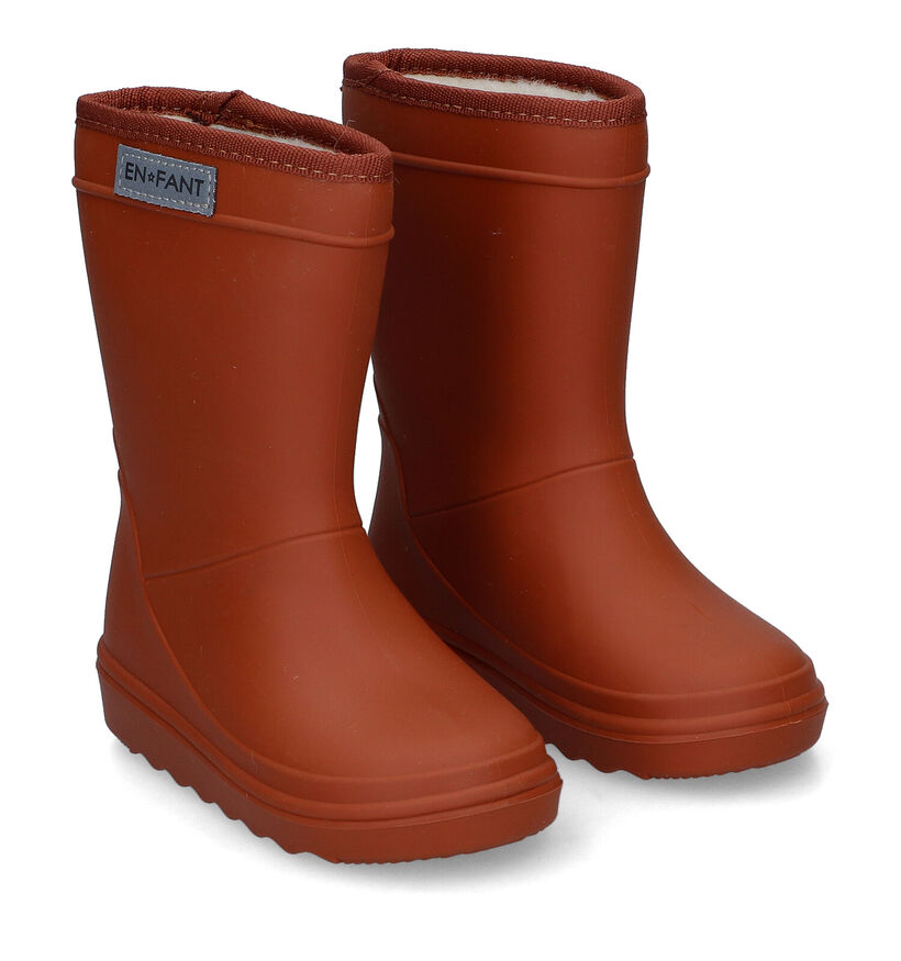 Enfant Bottes de pluie en Cognac pour garçons (312739)