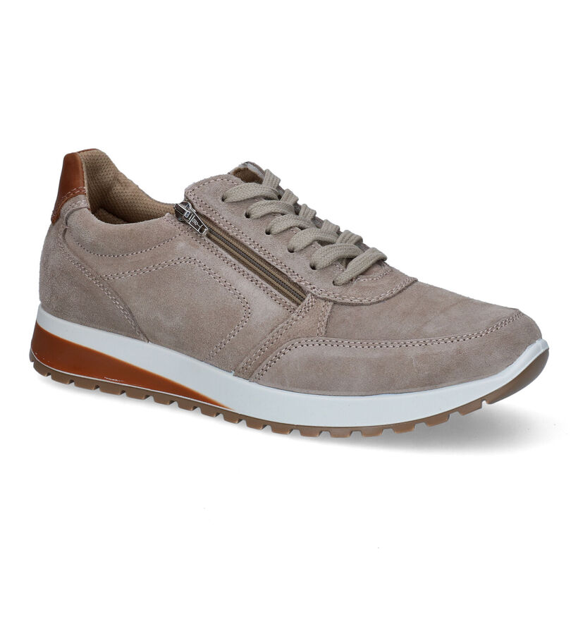 Ara Matteo Taupe Veterschoenen in nubuck (307712)