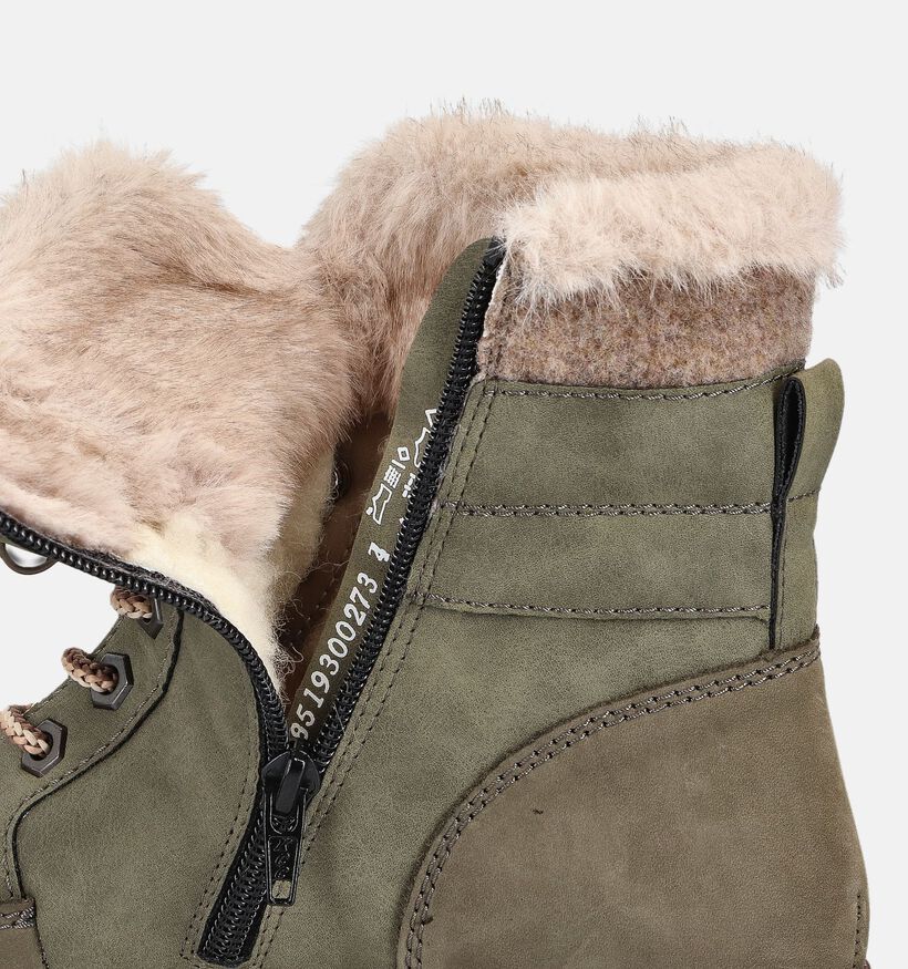 Remonte Boots à lacets en Vert kaki pour femmes (363561) - pour semelles orthopédiques