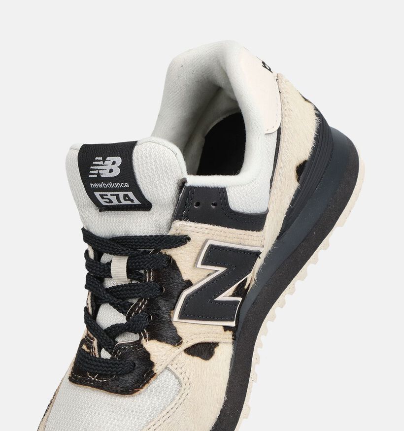 New Balance 574 Baskets basses en Blanc pour femmes (374980) - pour semelles orthop&eacute;diques