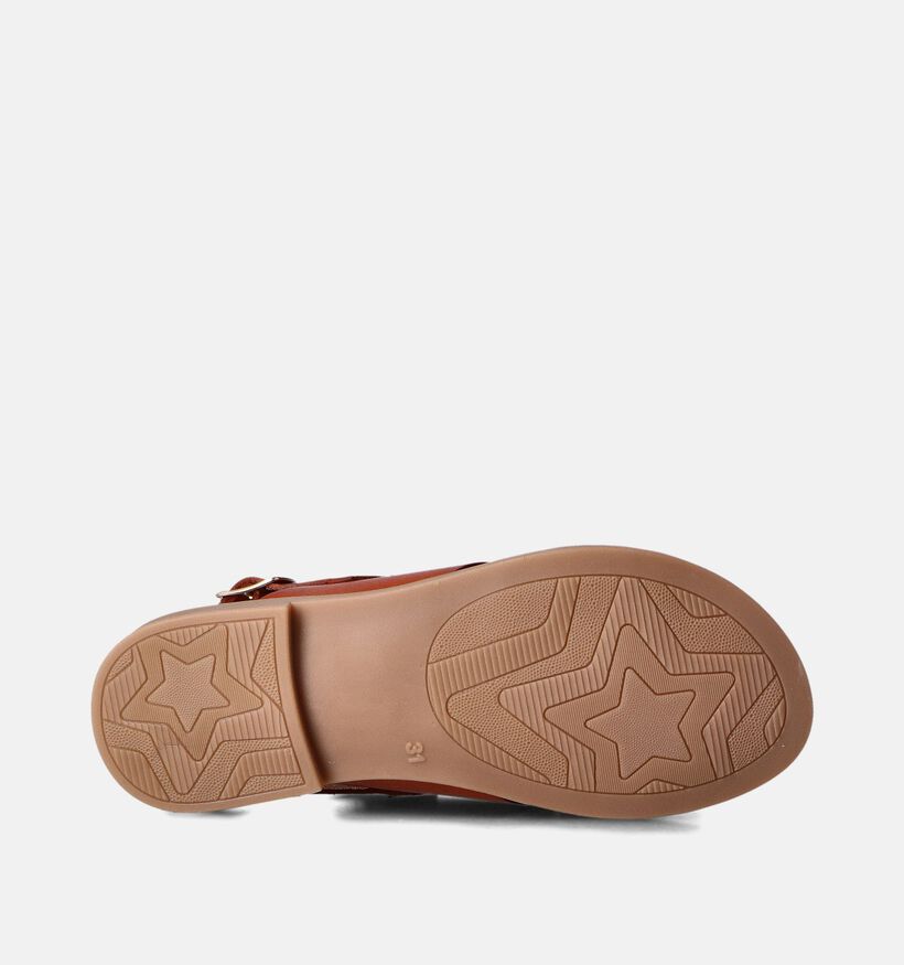 Milo & Mila Sandales en Cognac pour filles (356905)