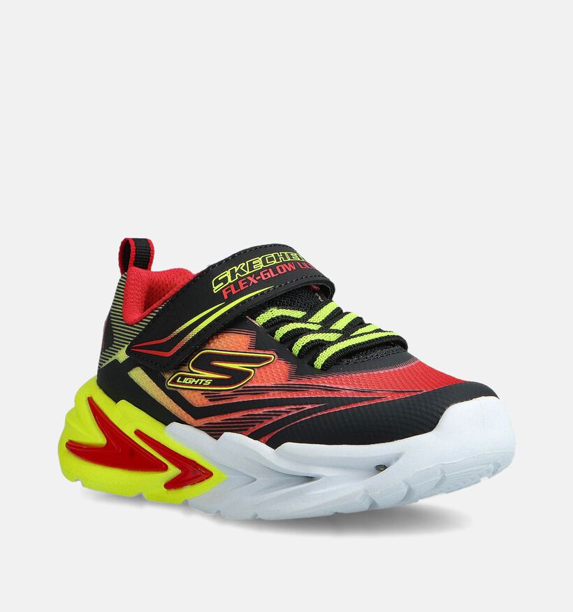 Skechers Flex Glow Ultra Baskets basses en Rouge pour filles, gar&ccedil;ons (367531) - pour semelles orthop&eacute;diques