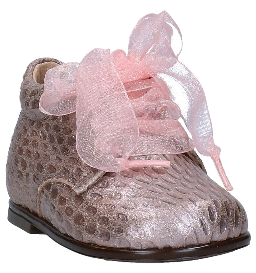 Beberlis Roze Babyschoenen in leer (281161)