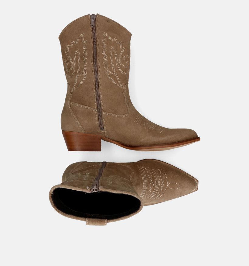 Poelman Naturel Cowboy Boots voor dames (324926)
