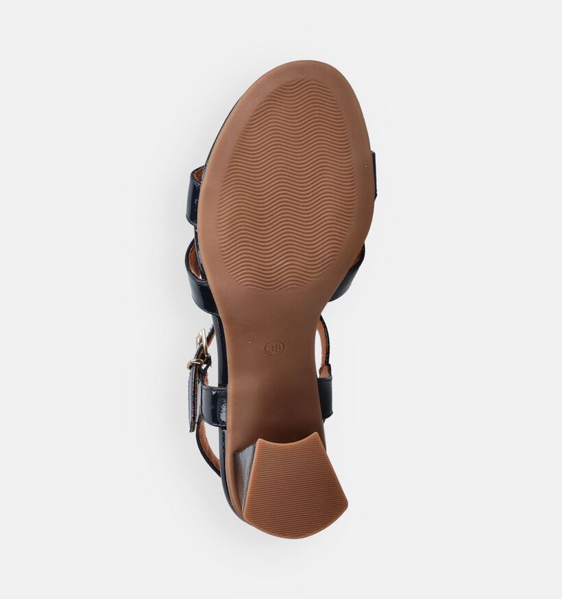 Marco Tozzi Donkerblauwe Sandalen op hak voor dames (371868)