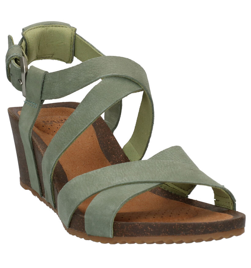 Teva Mahonia Cognac Sandalen in leer (270641)