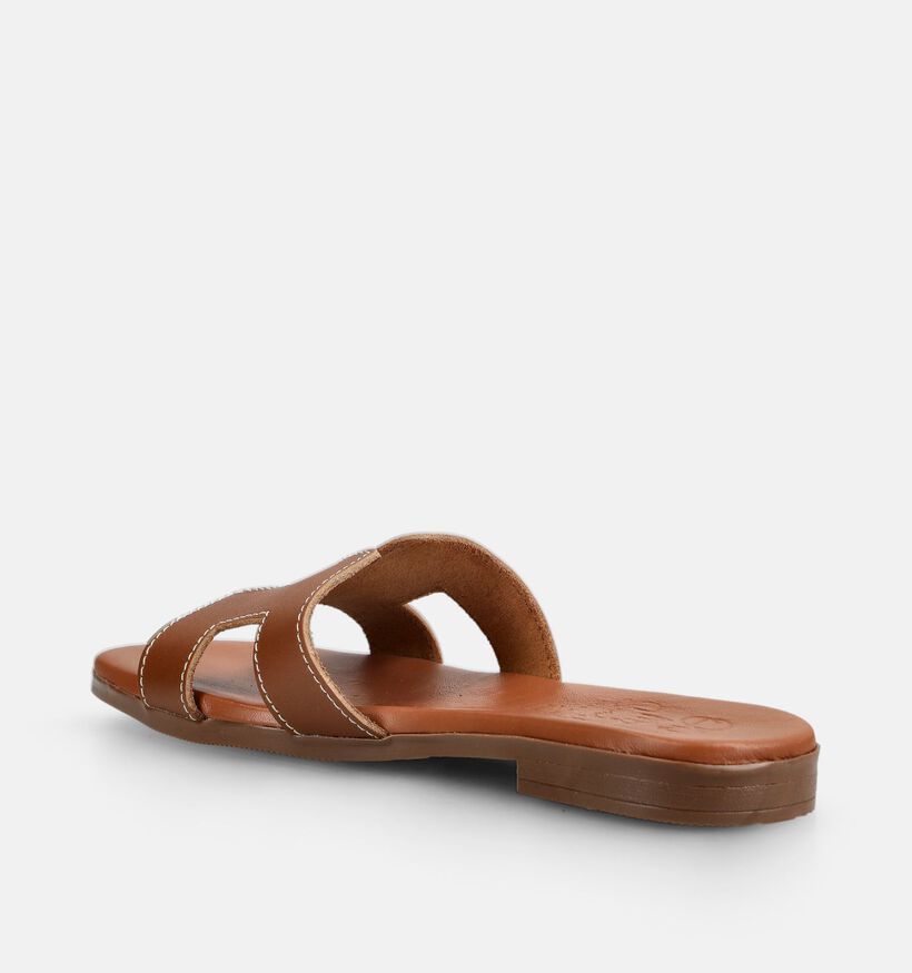 Oh My Sandals Nu-pieds en Cognac pour femmes (373342)