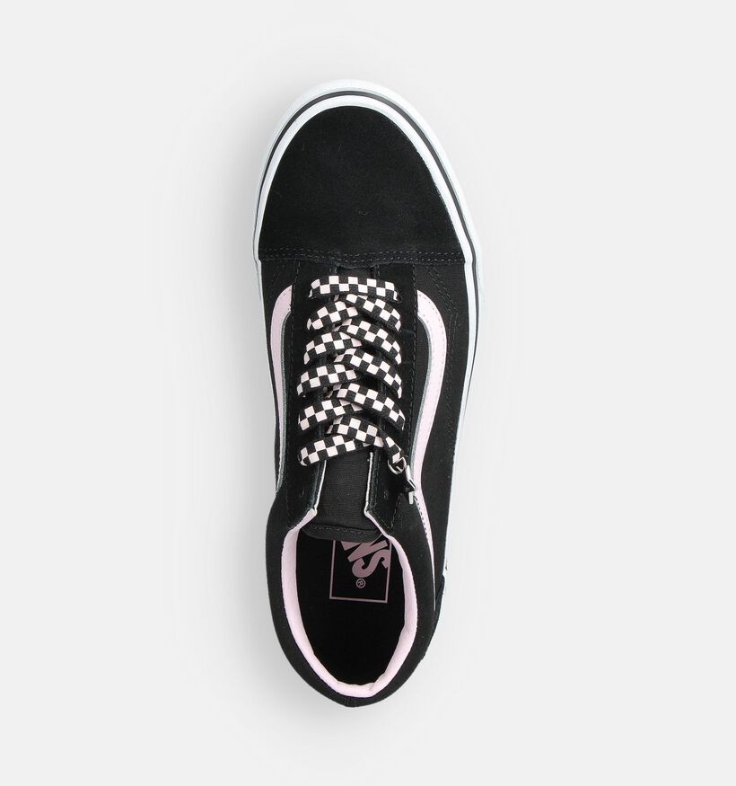 Vans Old Skool Zwarte/Roze Sneakers voor dames (360205)