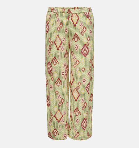 Wijde broek groen