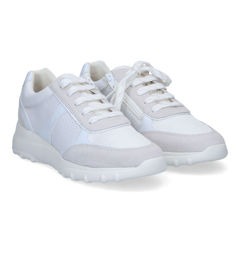 Geox Alleniee Witte Sneakers voor dames (311574) - geschikt voor steunzolen