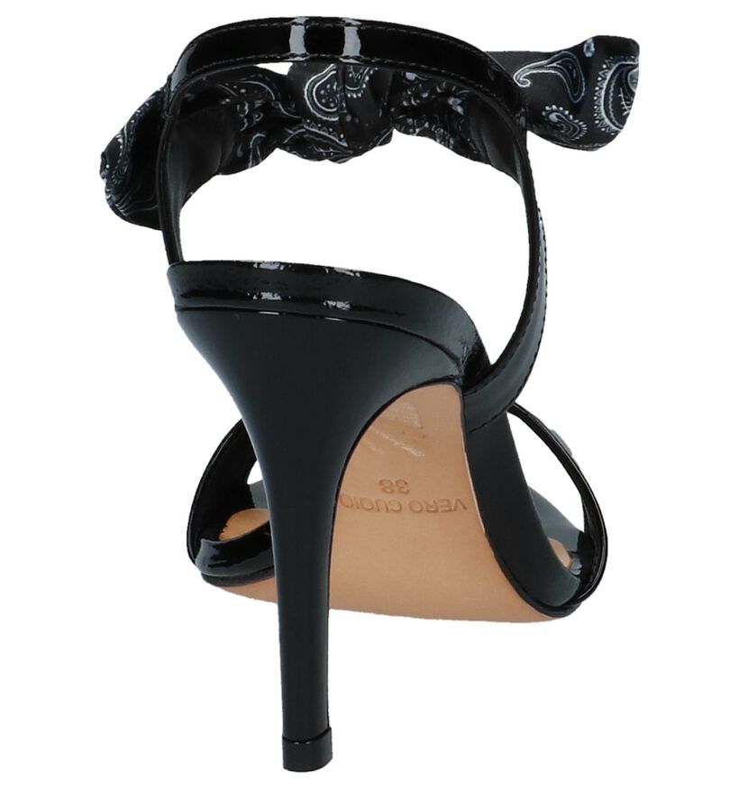 Rode Laké Vicenza Sandalen High Heels in leer (220276)