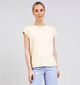 Minus Leti Soft Yellow Lichtgele T-shirt voor dames (374239)