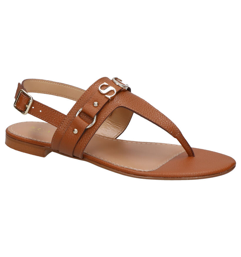 Scapa Cognac Sandalen in leer (270280)