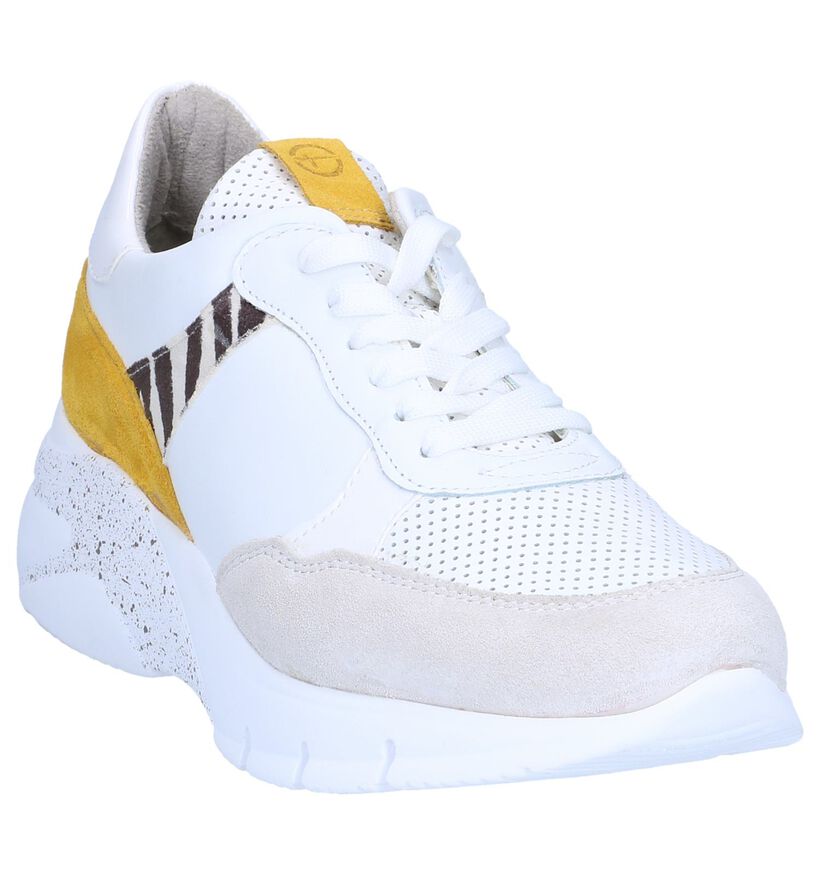 Witte Sneakers Tamaris in leer (258829)