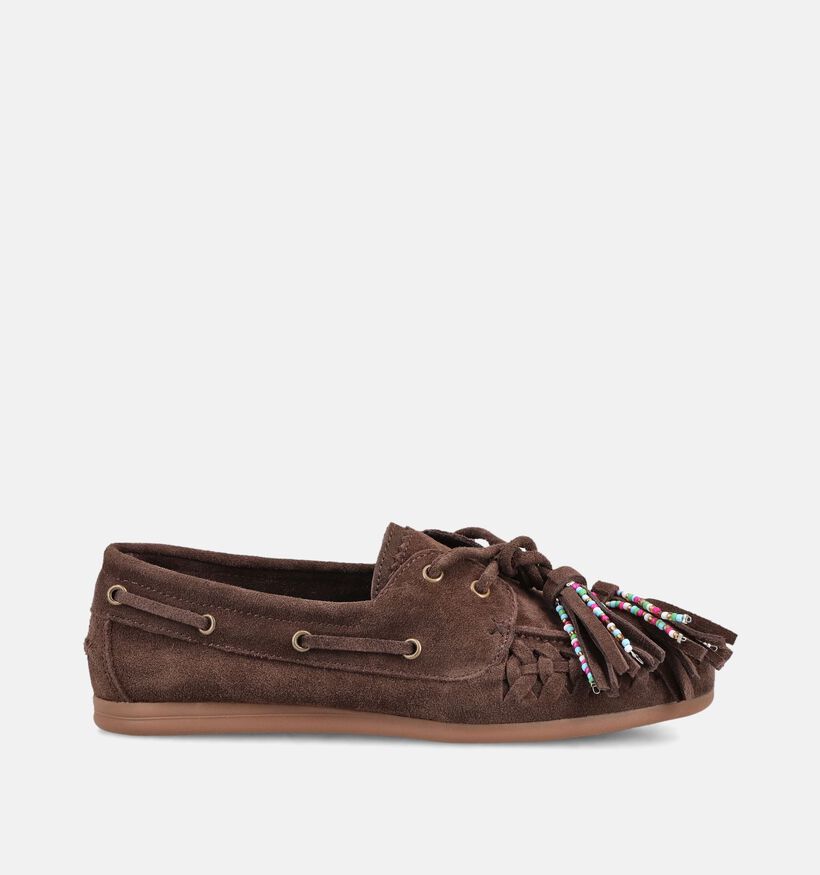 Poelman Donkerbruine Bootschoenen voor dames (386183)