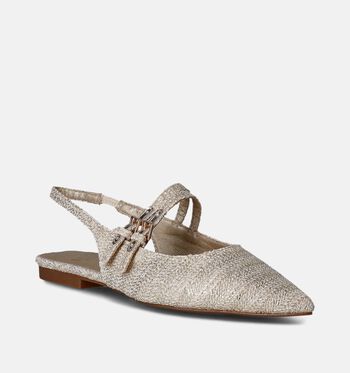 La Strada Chaussures plates Or