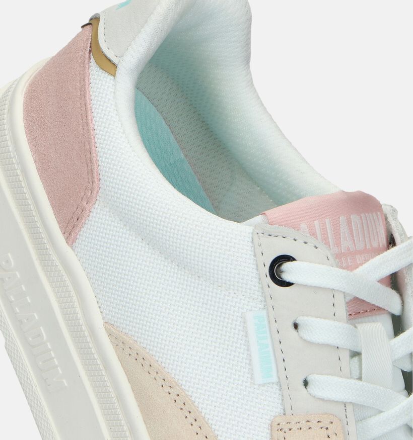 Palladium Pallasphalt Lo Witte Sneakers voor dames (336491) - geschikt voor steunzolen