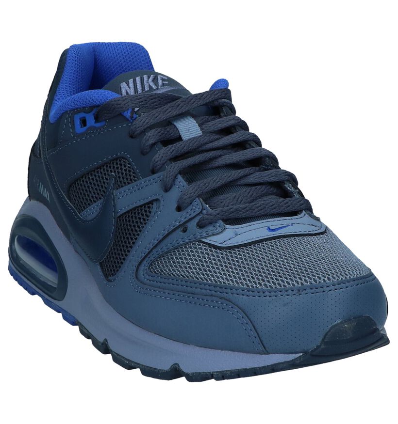 Nike Air Max Baskets basses en Bleu foncé en simili cuir (233343)