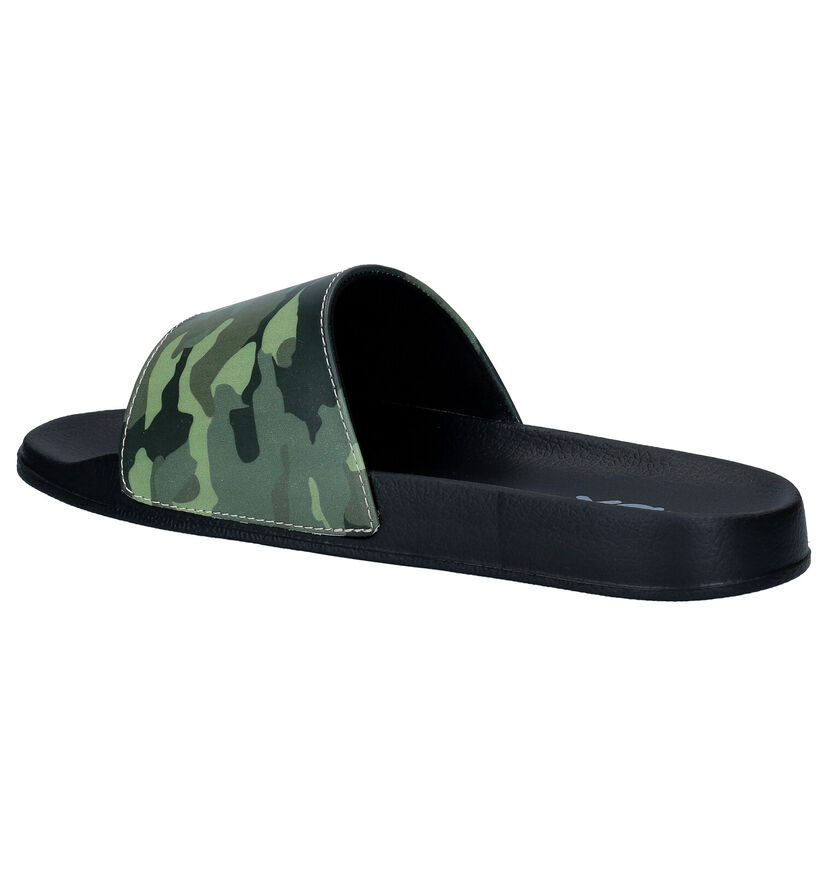 XQ Kaki Badslippers in kunststof (292018)