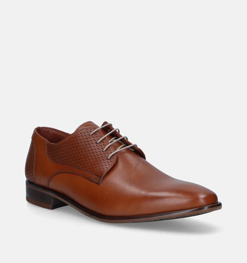 Ambiorix Igor Chaussures à lacets en Cognac pour hommes (327708)