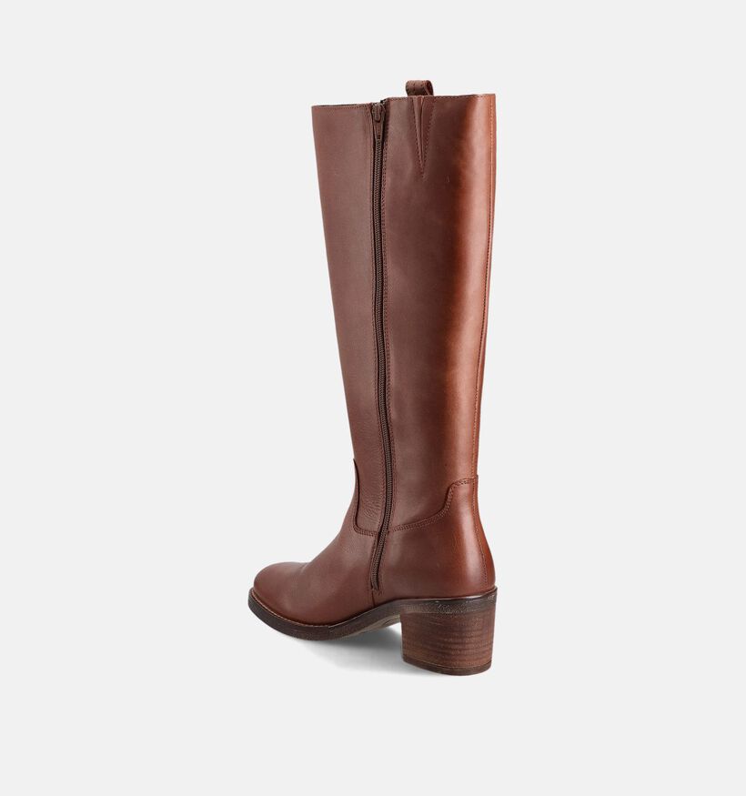 Posh By Poelman Bottes en Cognac pour femmes (362894)