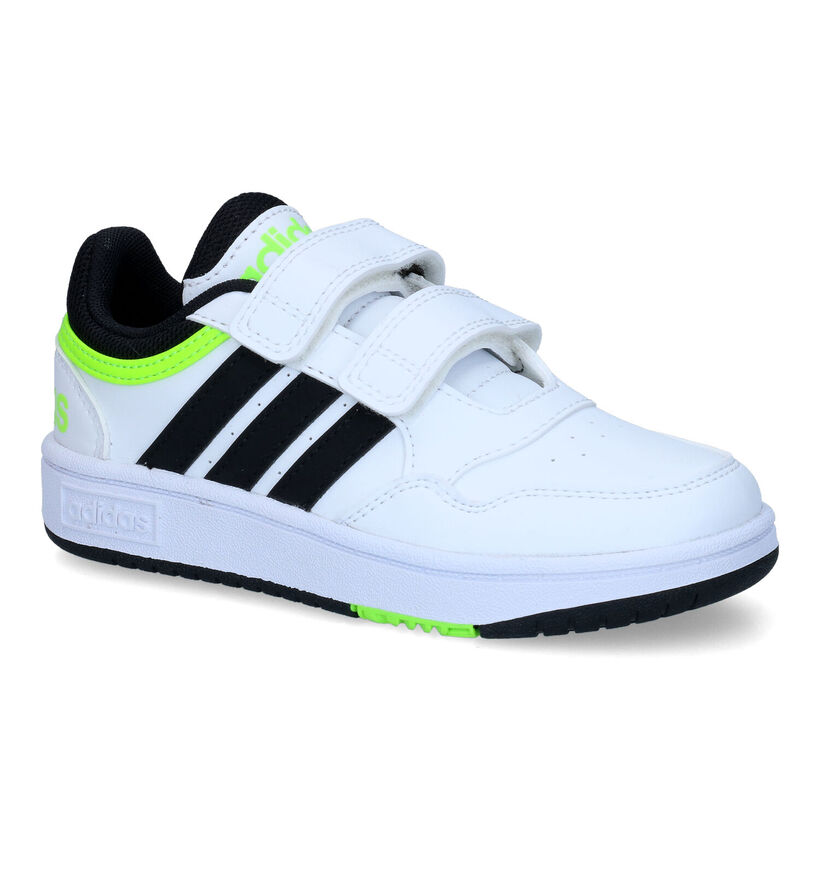 adidas Hoops 3.0 Witte Sneakers in kunstleer (318933)