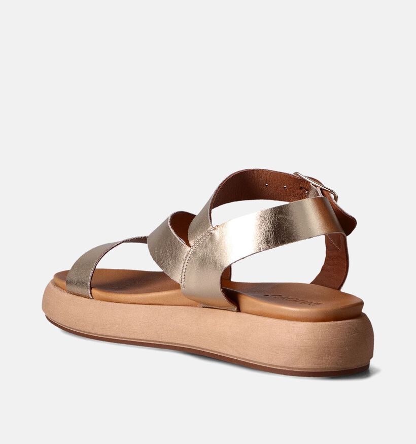 Inuovo Sandales plates en Or pour femmes (356461)